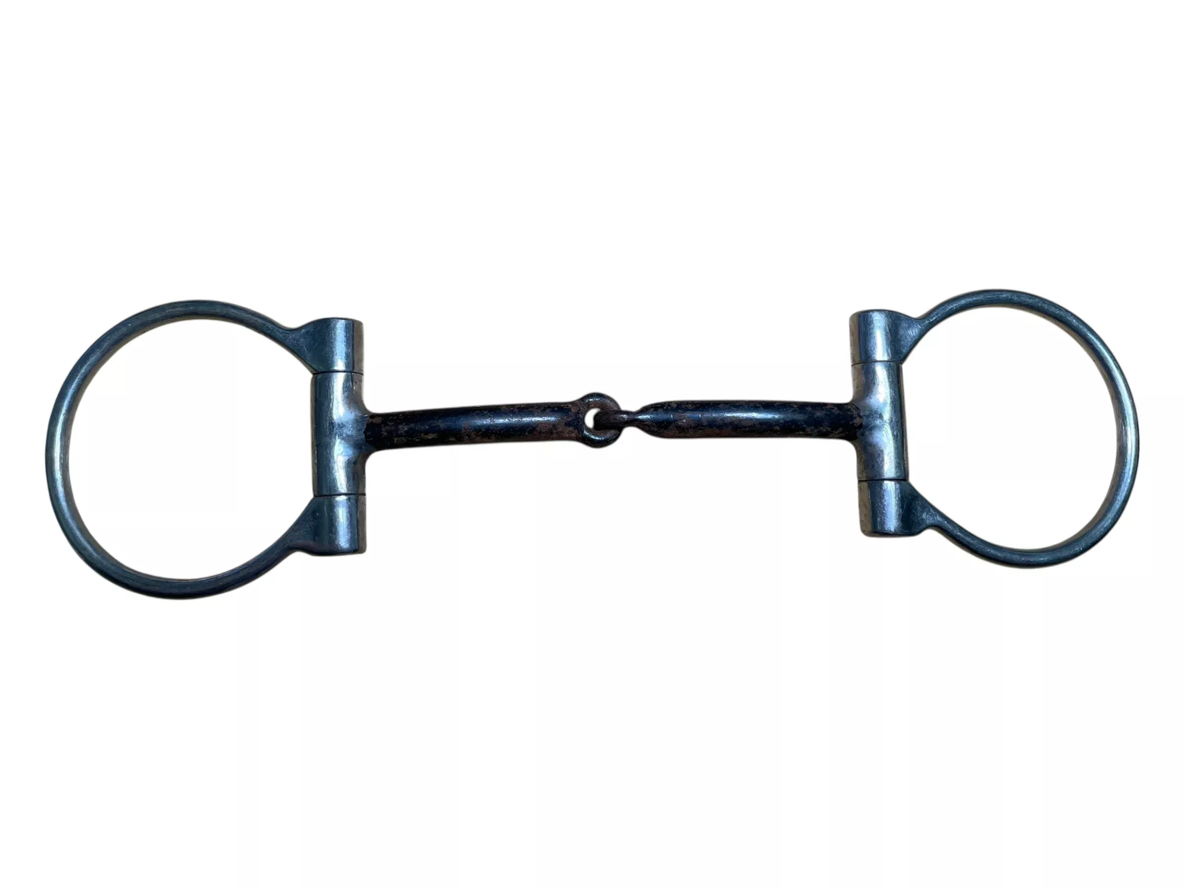 Western Dee Ring Snaffle Bit - SS/Sweet Iron - Approx 5 1/2" - USED