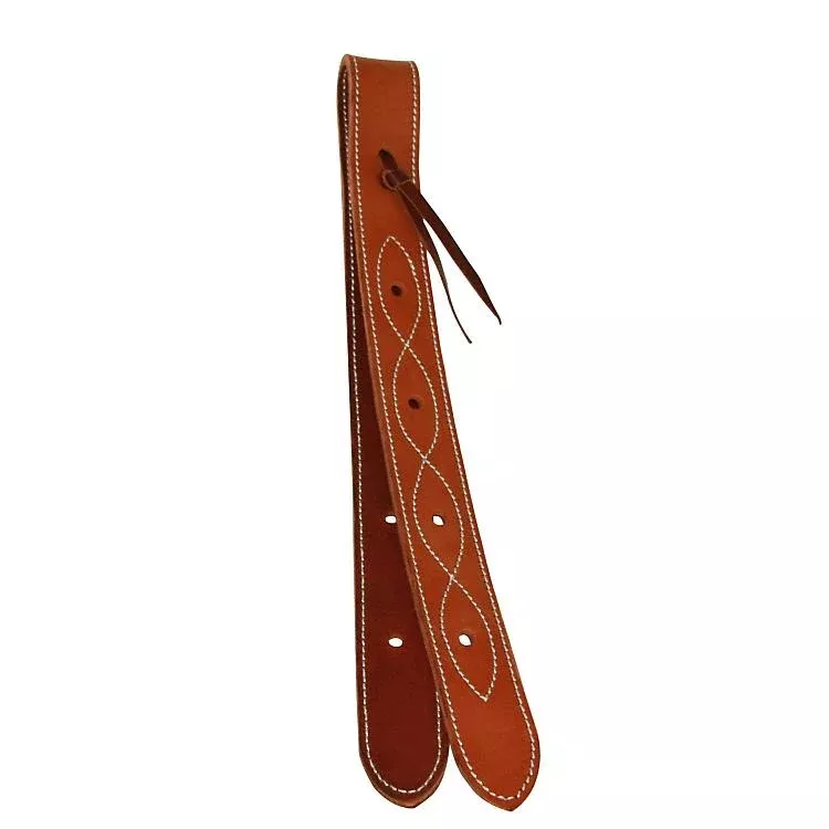 Western Harness Stitched Leather Off Billet