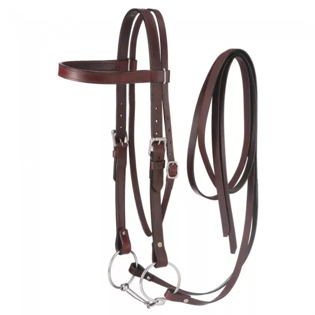 Western Leather Draft Bridle