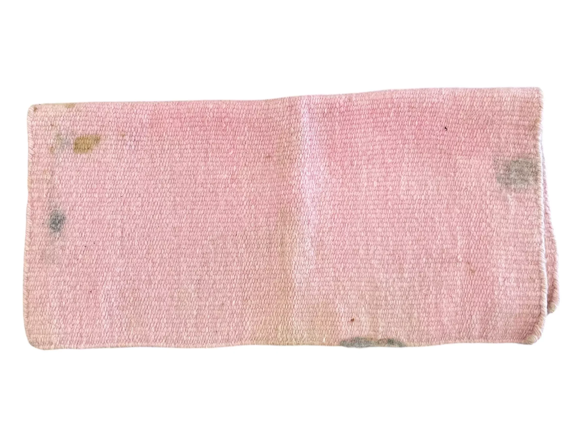 Western Saddle Blanket - Pink - Approx 34" Long - USED