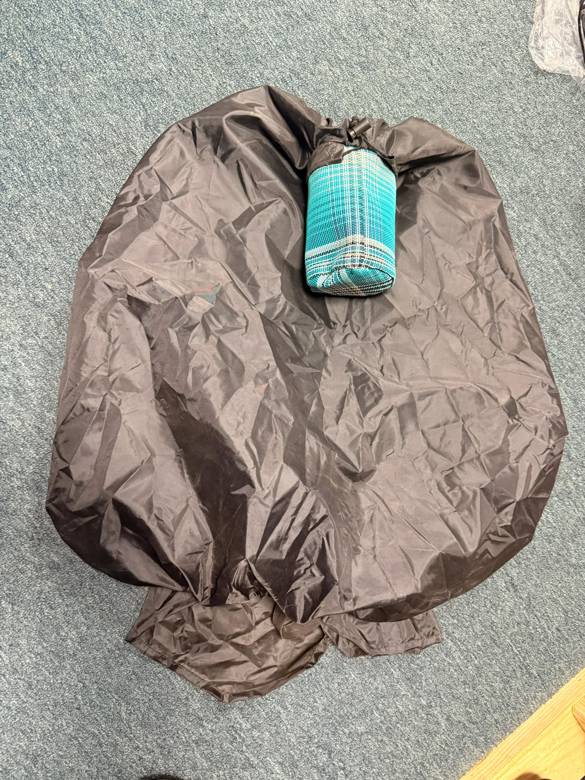 Western saddle cover black and teal
