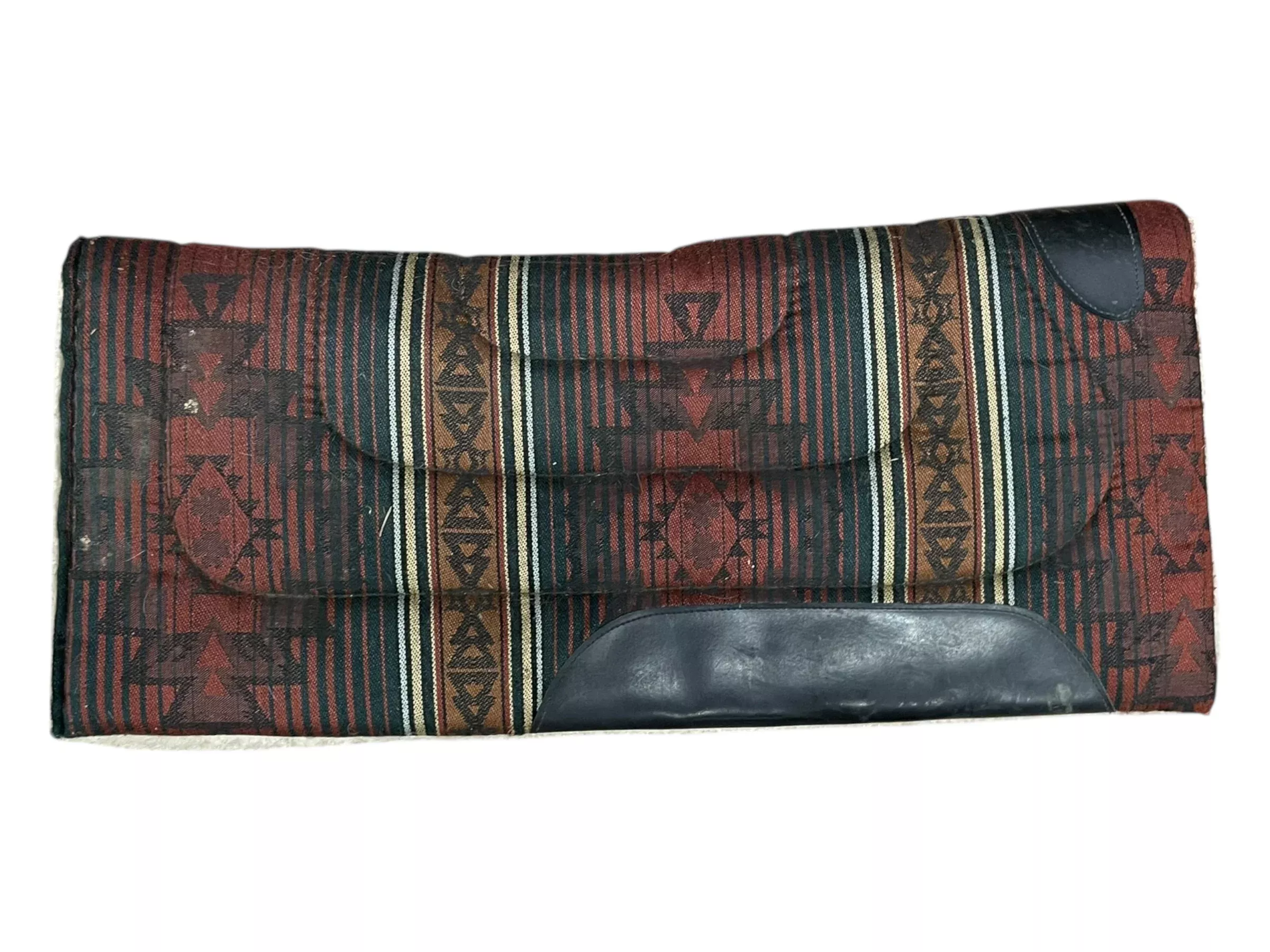 Western Saddle Pad - Red/Pattern - Approx 32 x 14" - USED