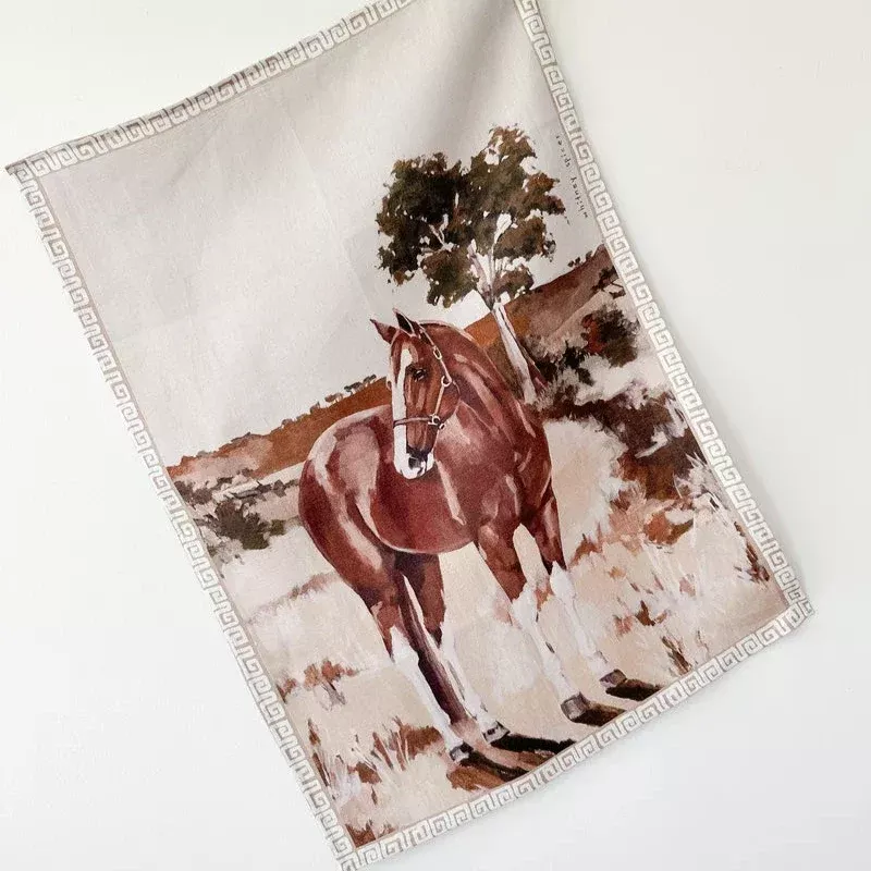 Whitney Spicer New Horse Tea Towel
