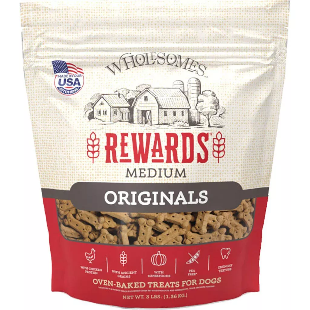 Wholesomes Rewards Classic Original Biscuits Chicken Medium 3 Lb