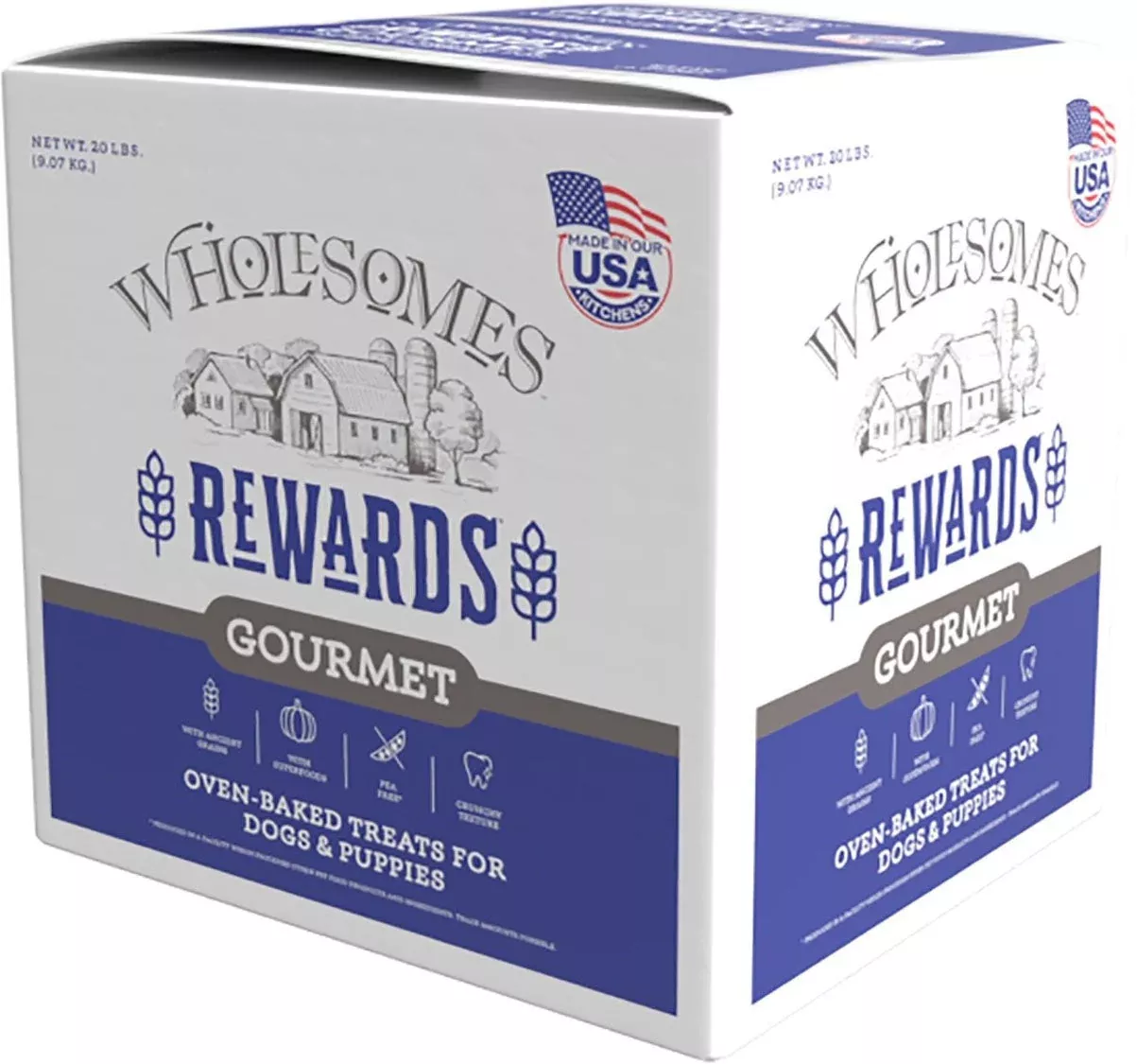 Wholesomes Rewards Gourmet Biscuits Bacon 20 lb