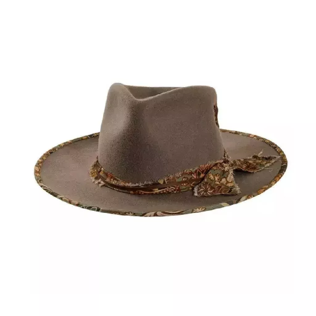 Women's Gypsy Felt Fedora Platinum