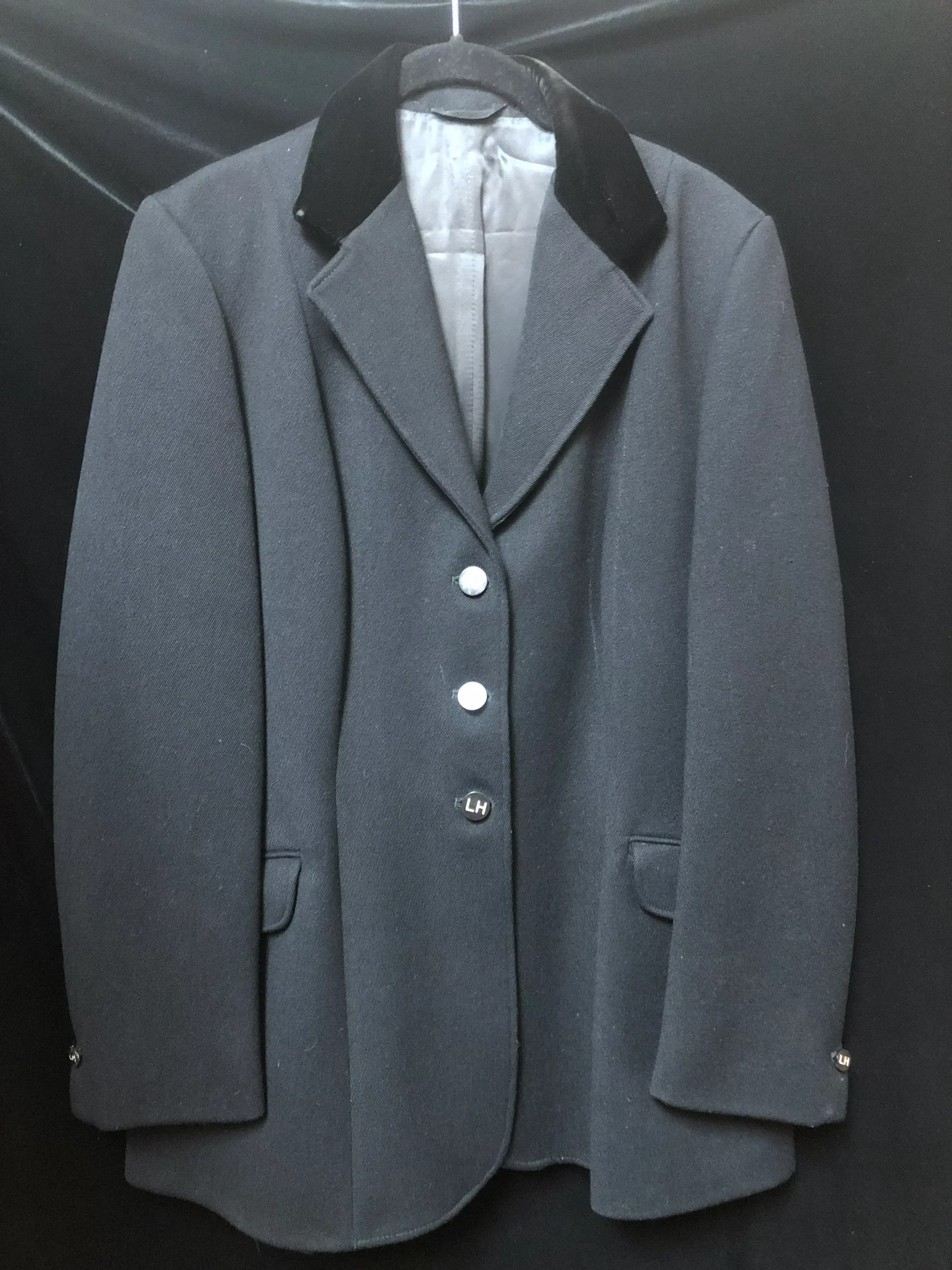 Wool Melton Black Heavy