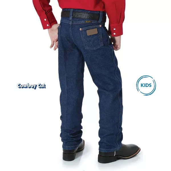 Wrangler Boys Original Pro Rodeo Jeans | Slim Cut | Prewashed Indigo