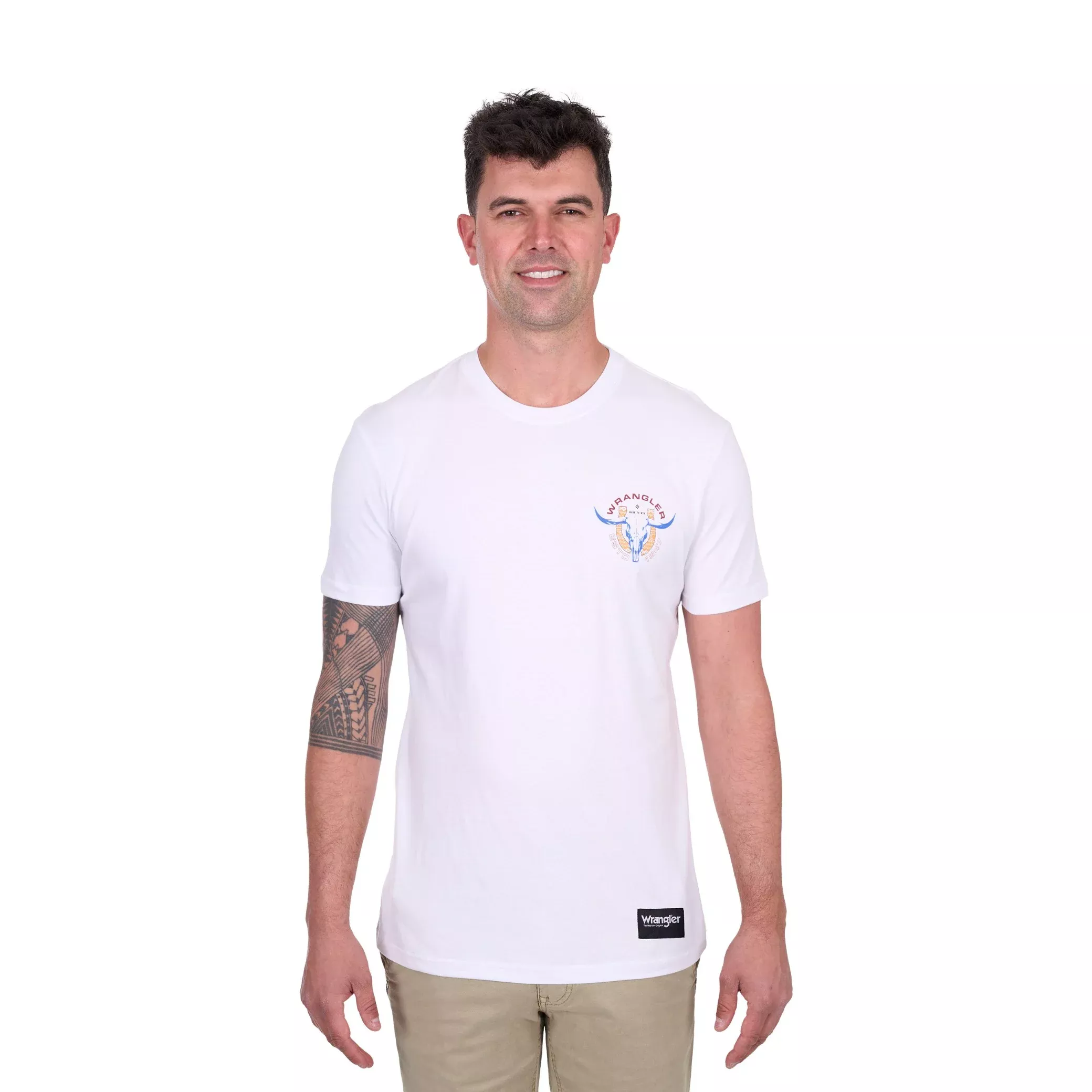 Wrangler Mens Henry Short Sleeve Tee
