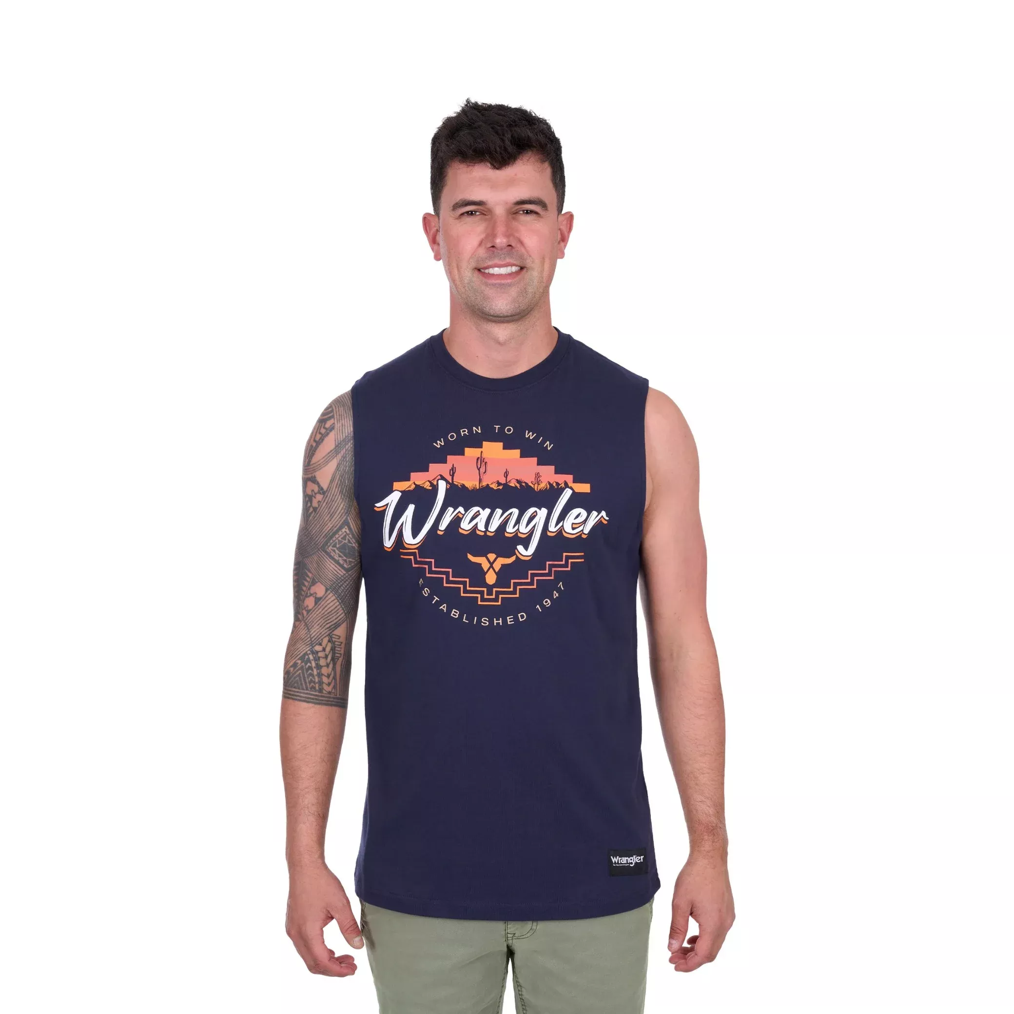 Wrangler Mens Mario Muscle Tank