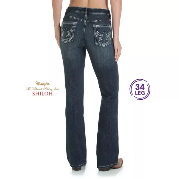 Wrangler Womens Shiloh | Low Rise | Bootcut | Indigo | 34 Leg