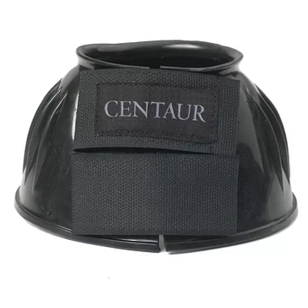 X-Large Centaur Pvc Ribbed Double Hook And Loop Bell Boots Black