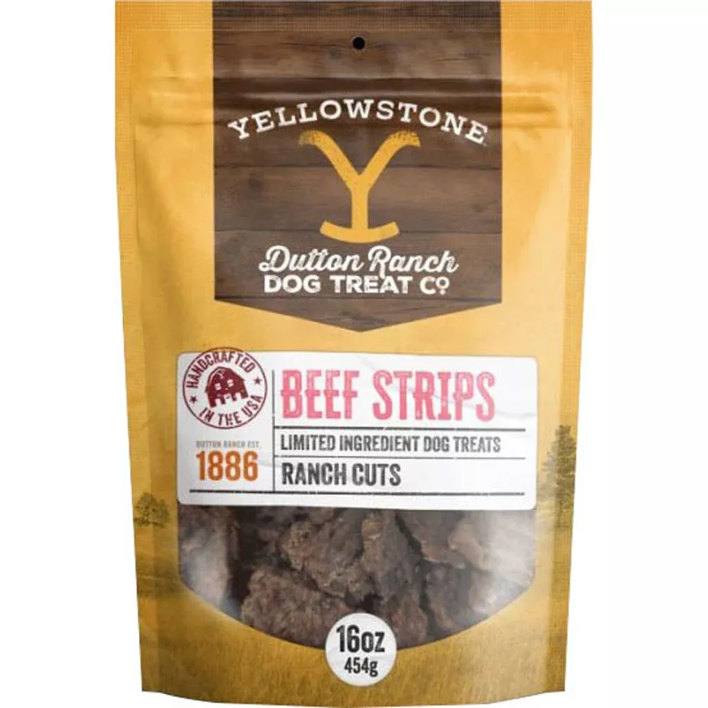 Yellowstone Ranch Cuts Beef Strips Dog Treats, 16 oz