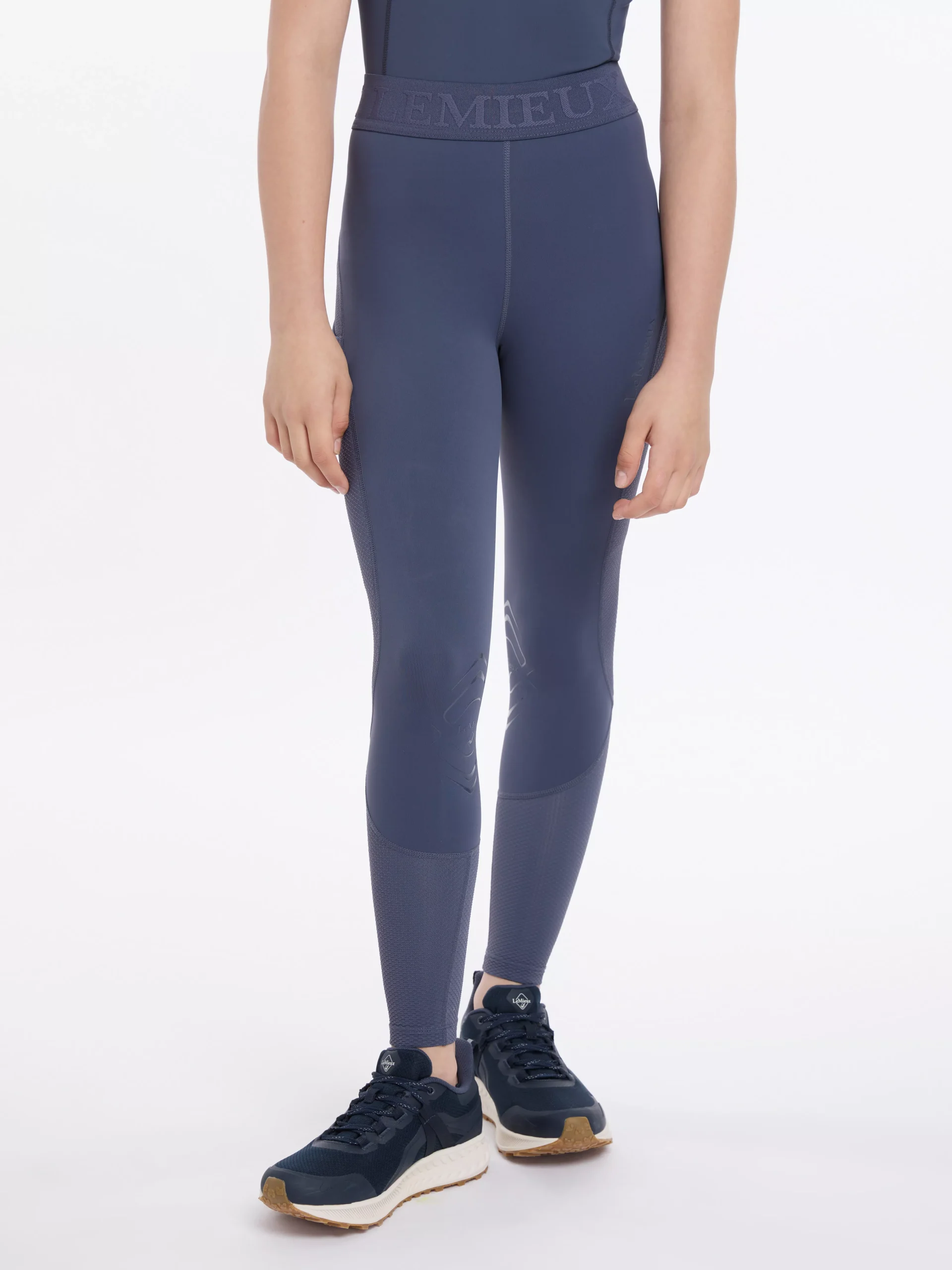 Young Rider Lizzie Mesh Legging Dusk Blue
