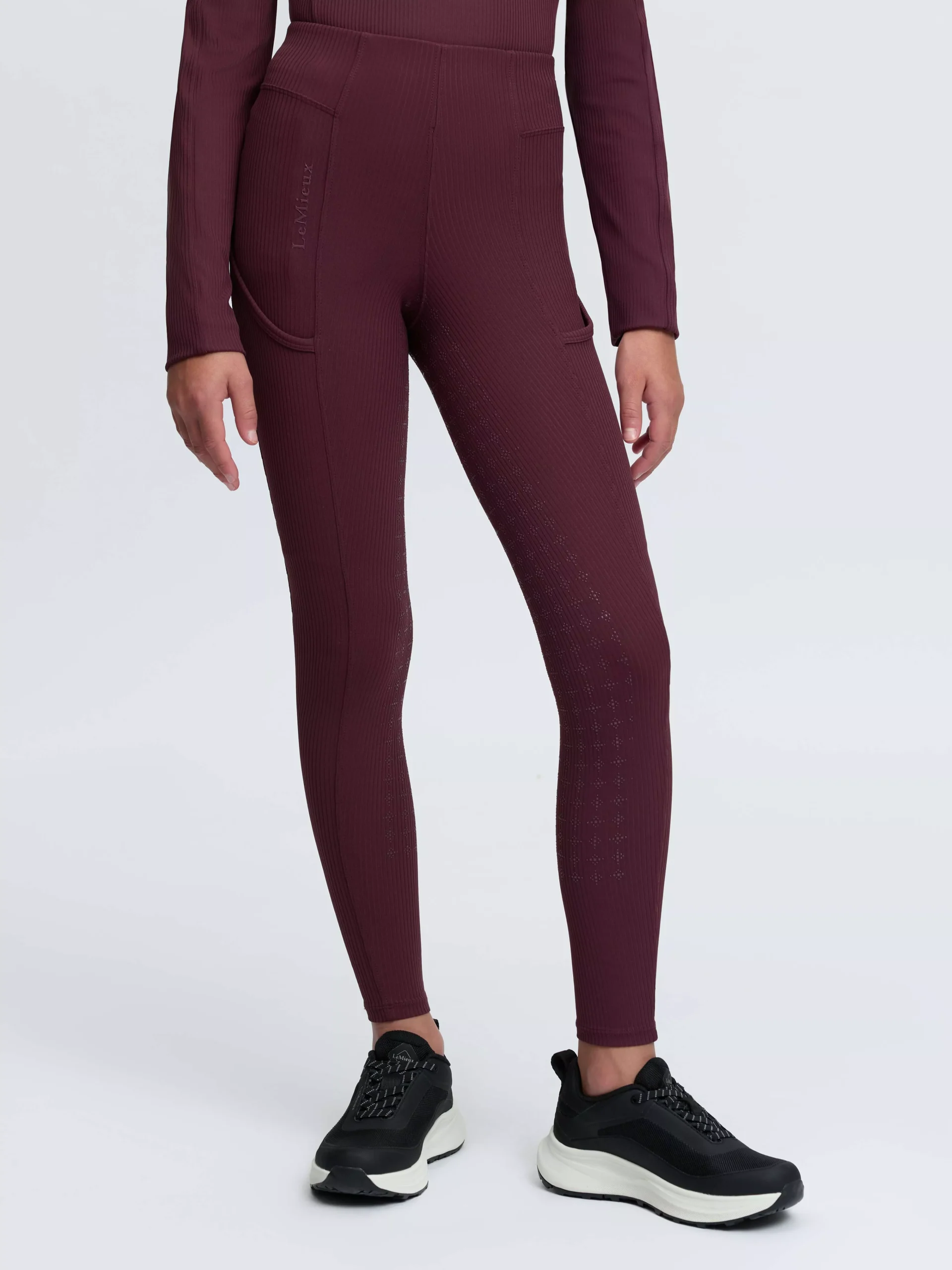 Young Rider Orla Ribbed Pull Ons Bramble
