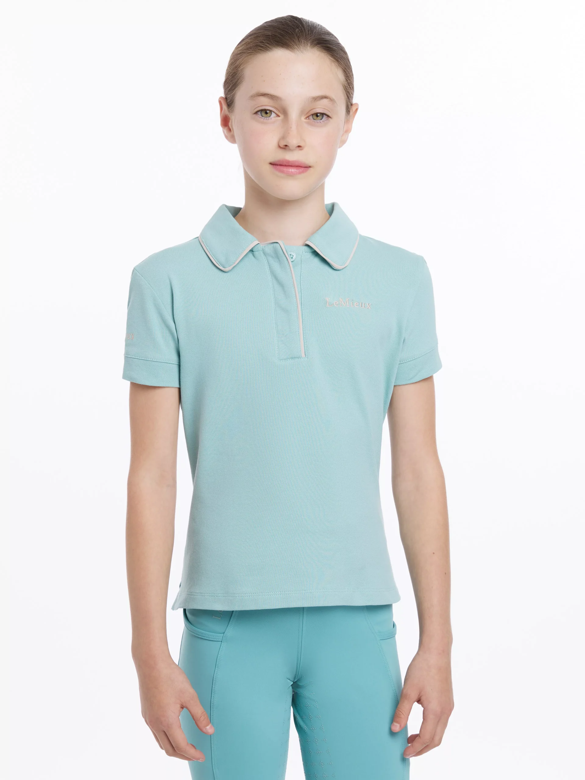 Young Rider Polo Shirt Aqua