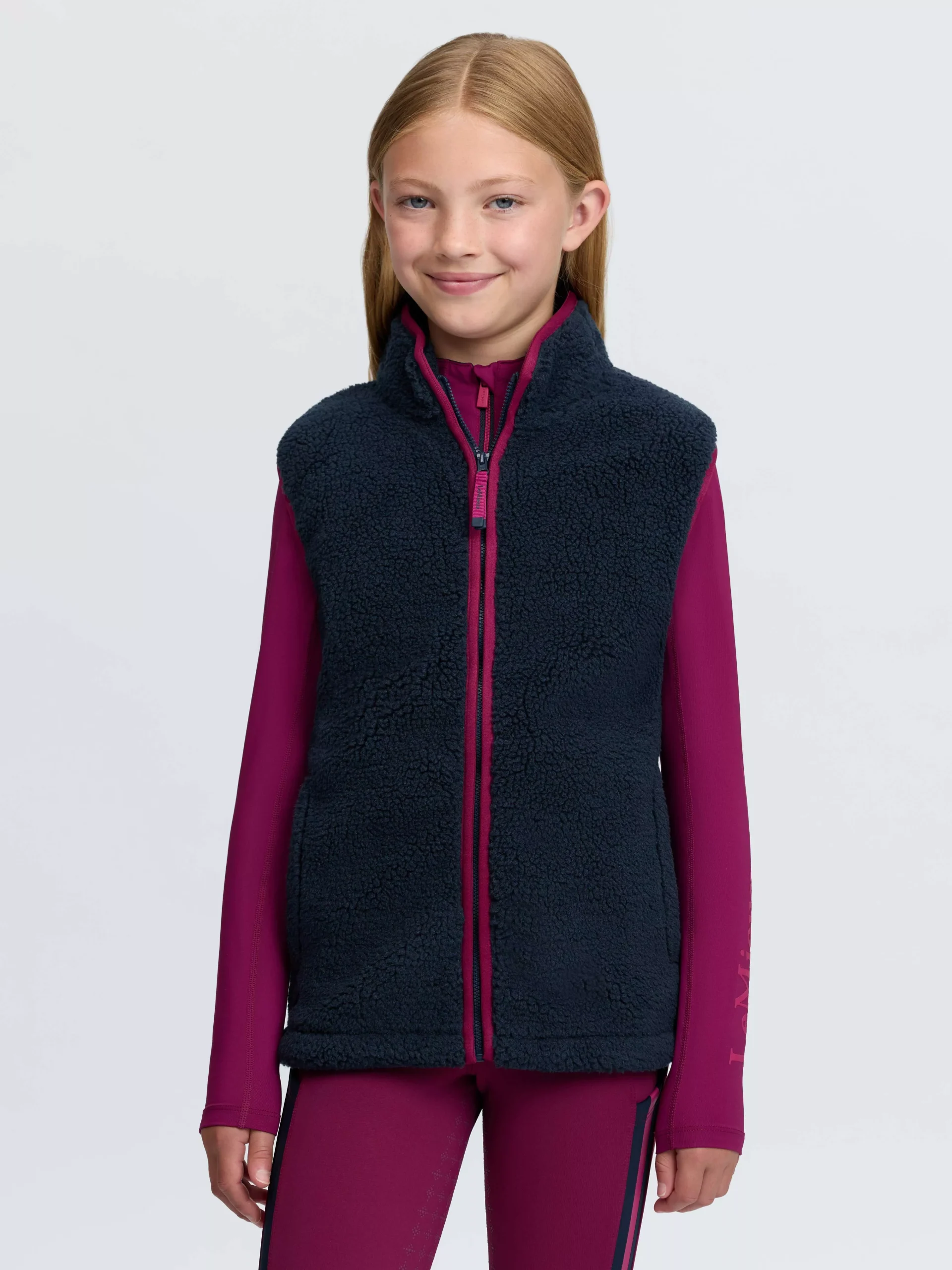 Young Rider Trinity Teddy Gilet Navy