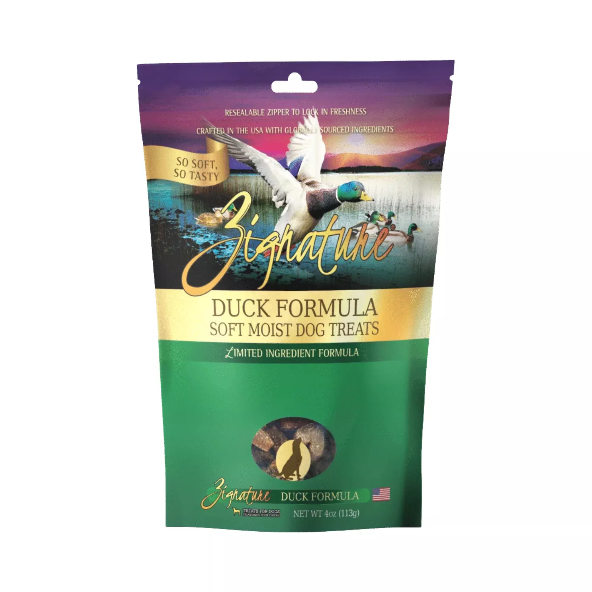 Zignature Soft & Moist Duck Dog Treats
