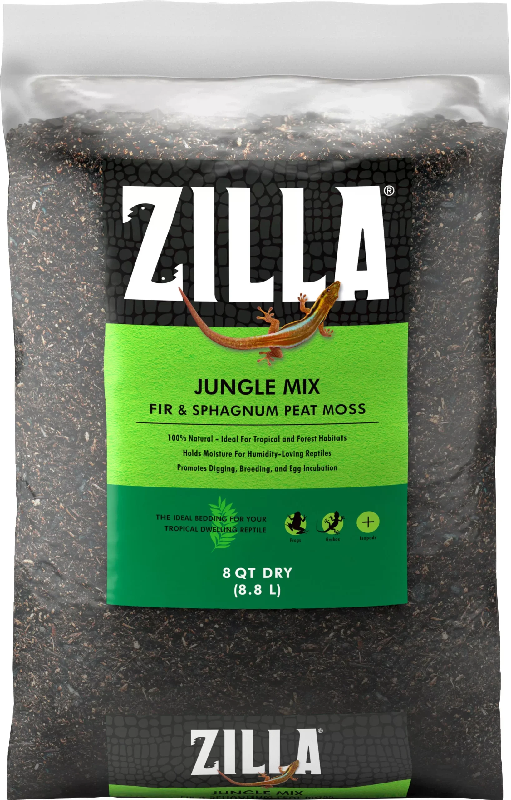 Zilla Jungle Mix Fir & Sphagnum Moss Reptile Bedding, 8 Qt